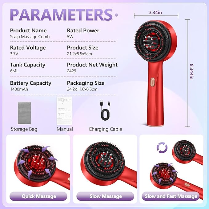 Electric Scalp Massager & Oil Applicator