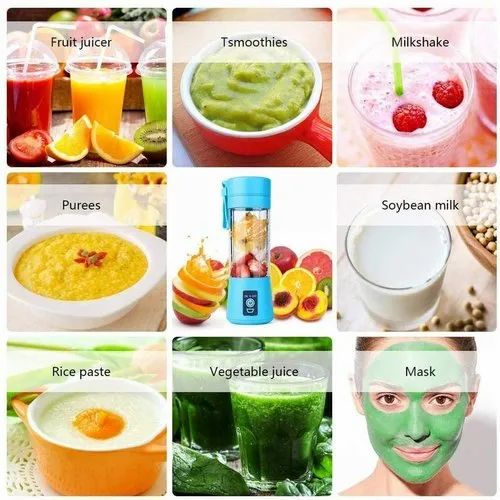 6 Blades USB Power Juicer