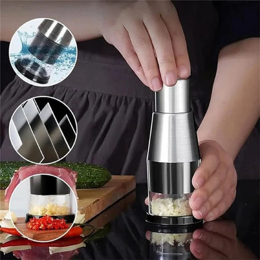 Effortless Hand Press Garlic Chopper