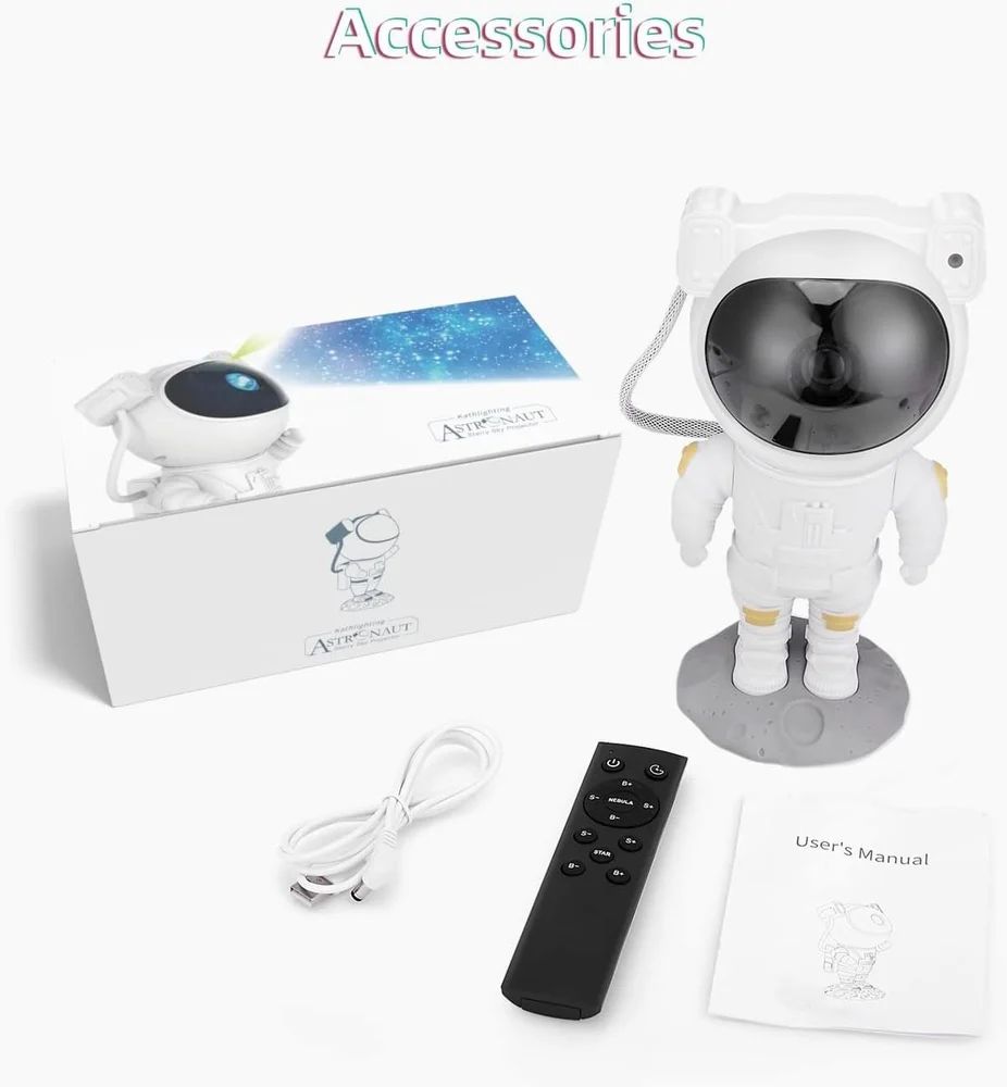 🚀 Astronaut Galaxy Night Projector 🌌