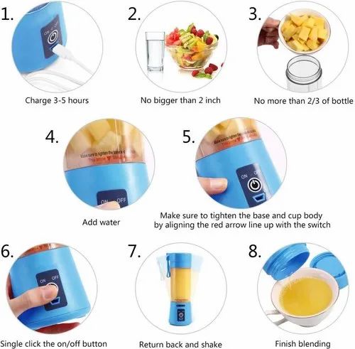 6 Blades USB Power Juicer