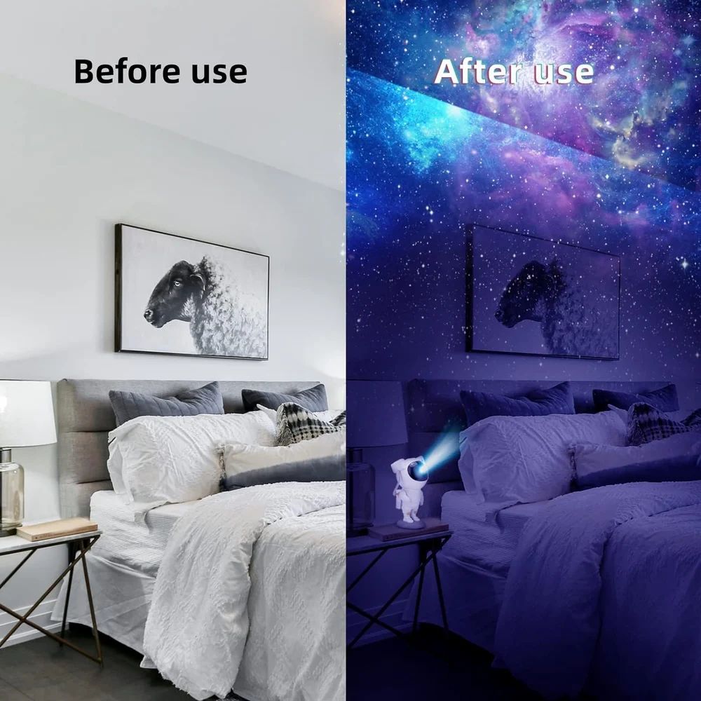 🚀 Astronaut Galaxy Night Projector 🌌